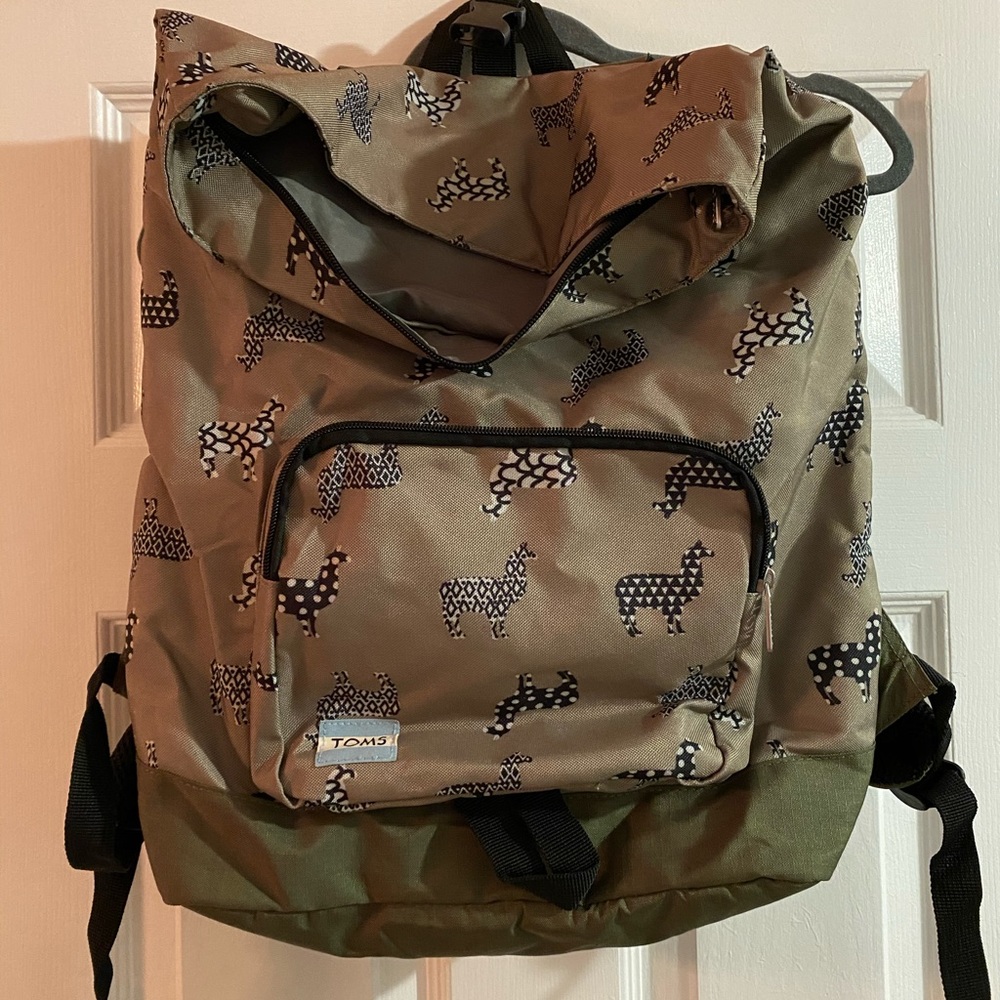 TOMS llama backpack